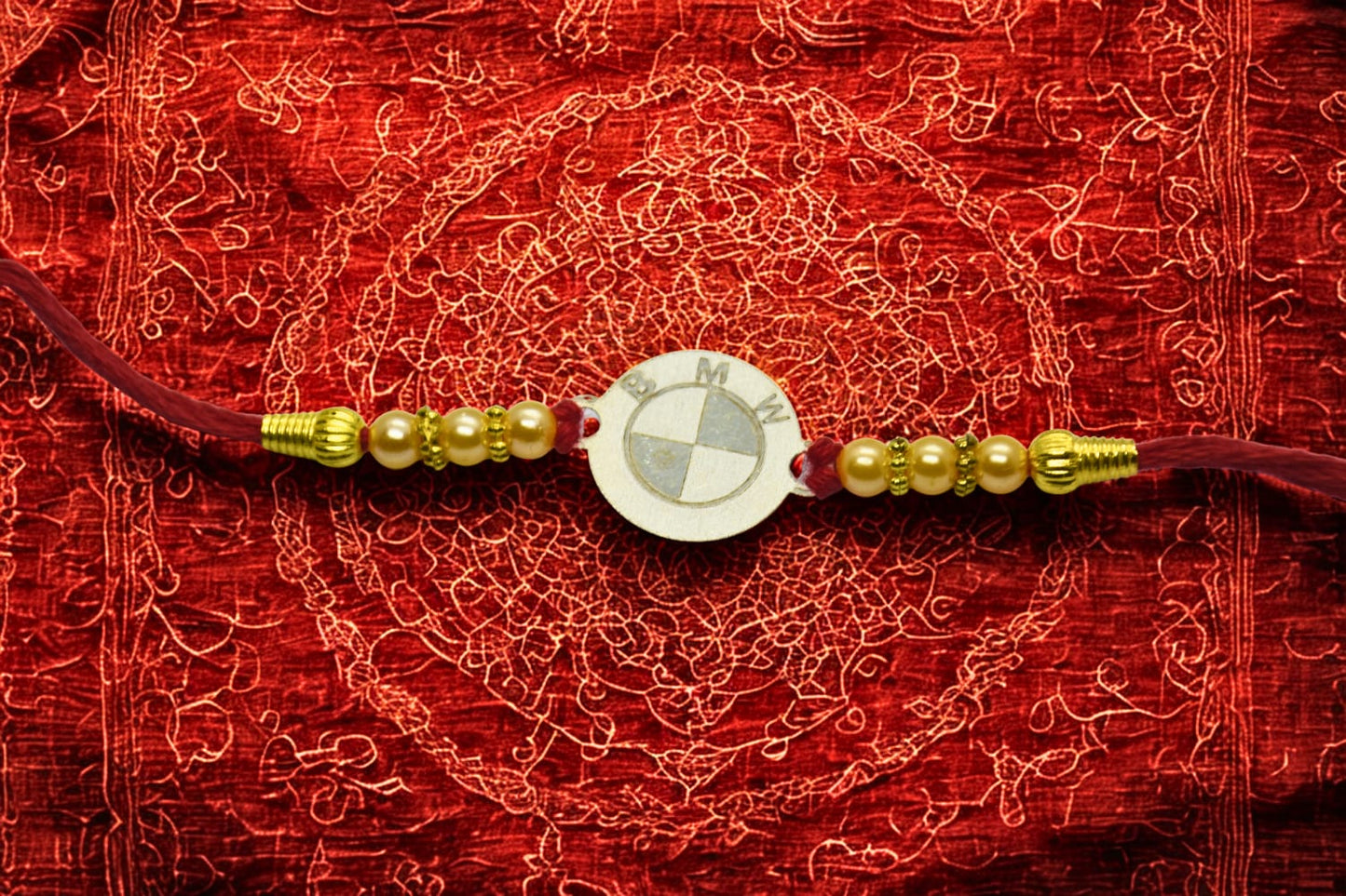 BMW Style Silver Rakhi