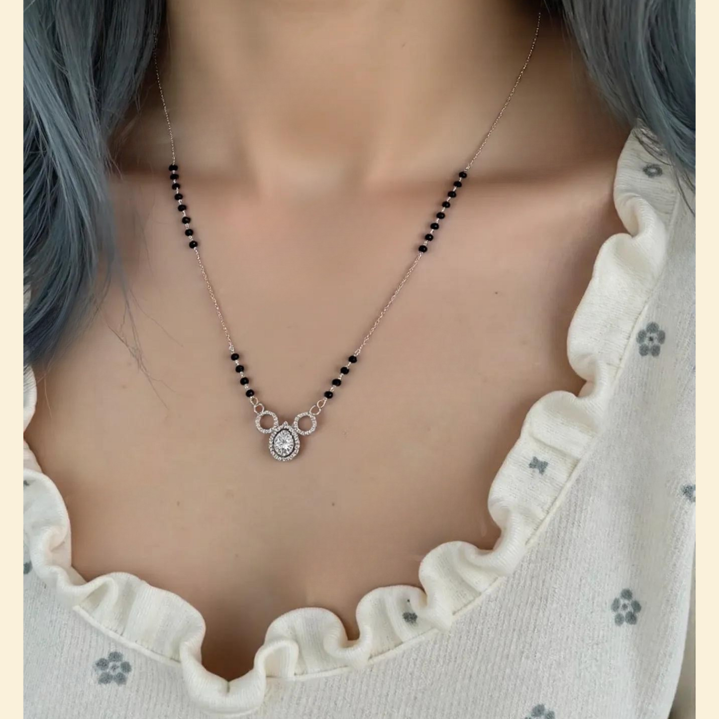 Stone With Mountain Deu Mangalsutra