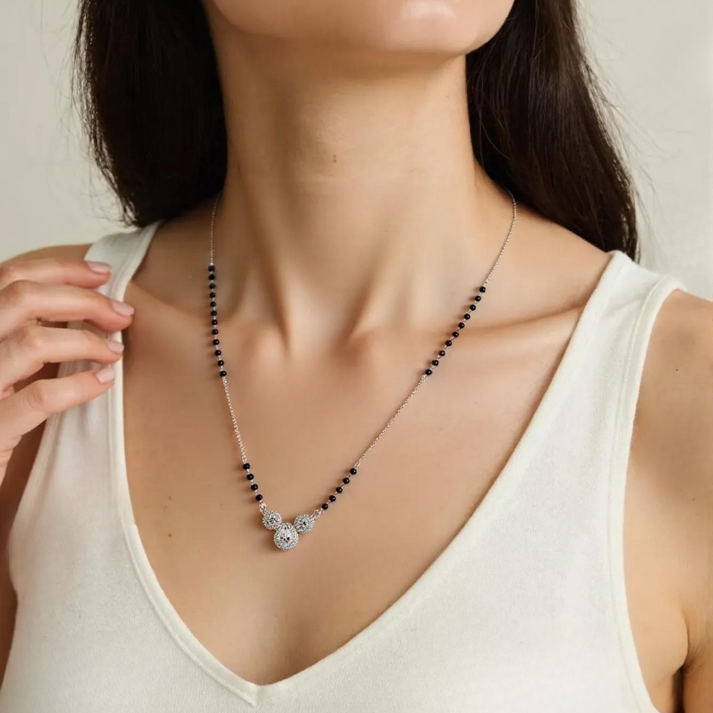 Silver Alluring Mangalsutra