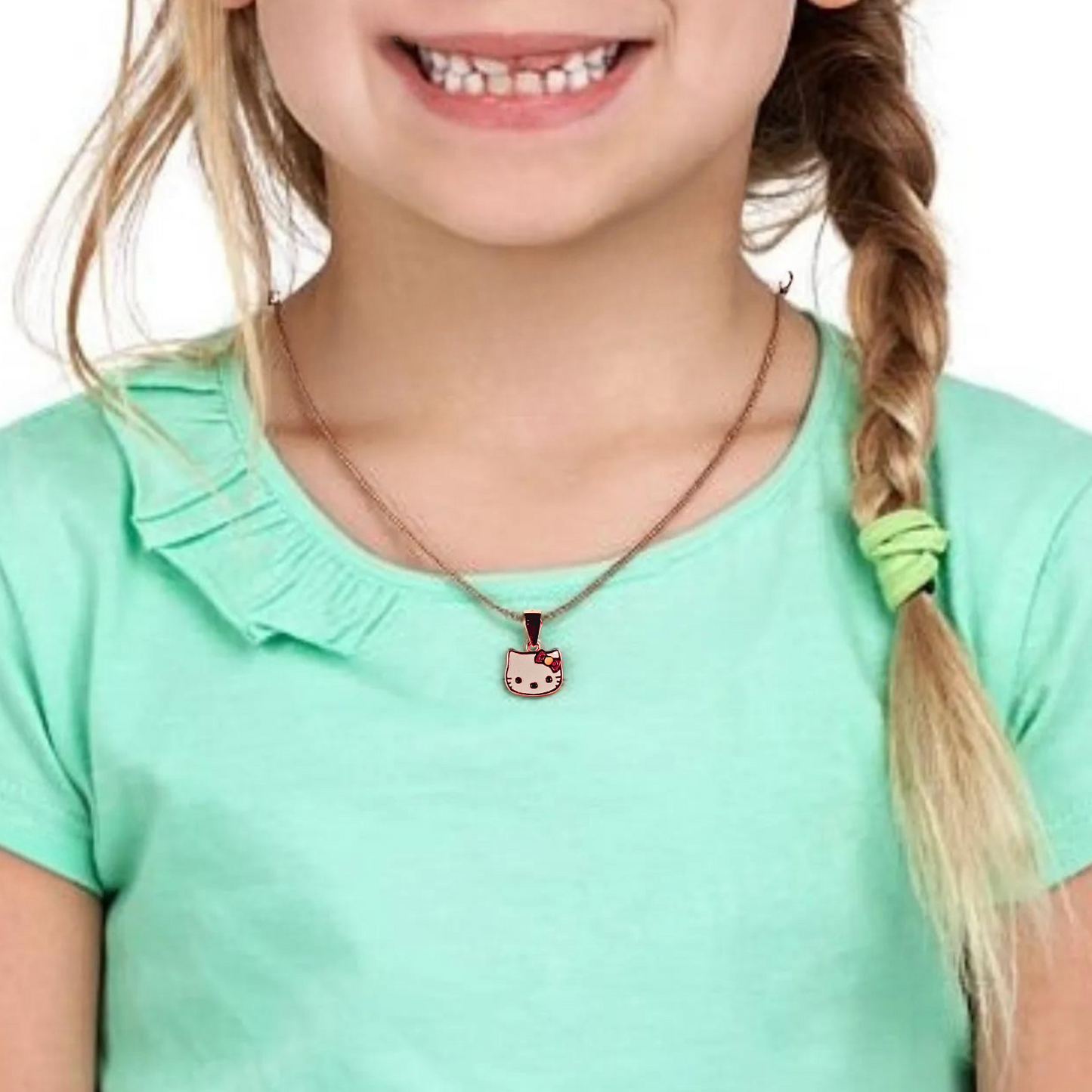 Kitty Charm Rose Gold Pendant