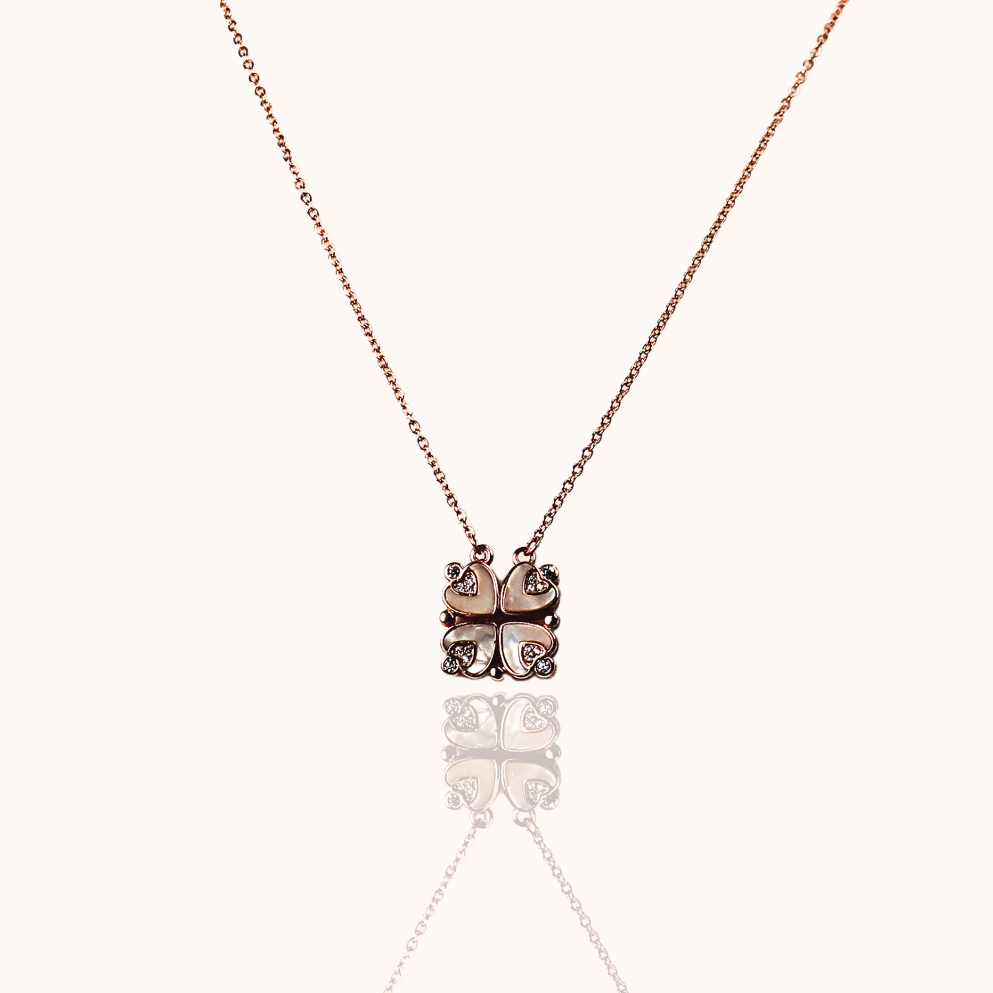 Rose Gold Clover Convertible Necklace