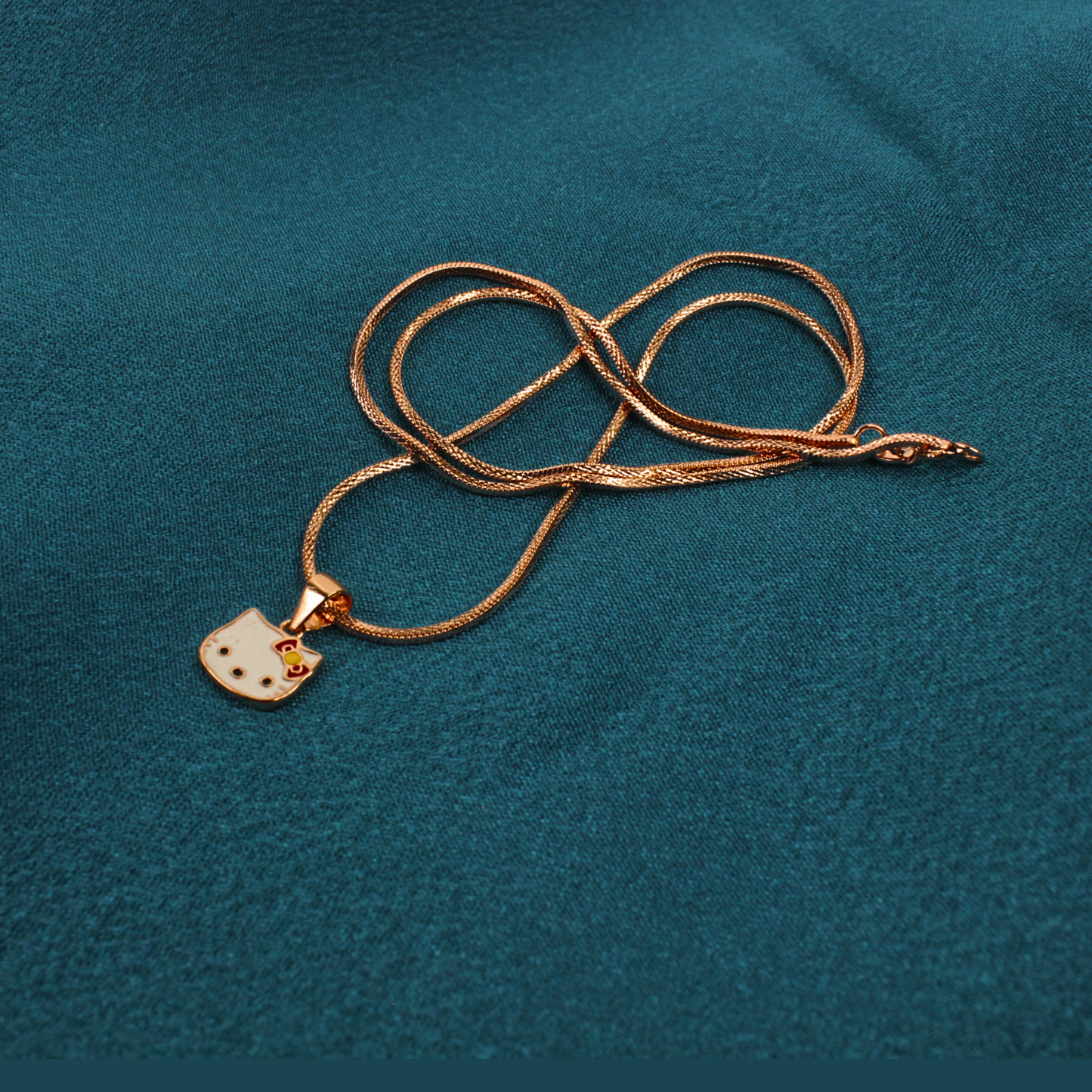 Kitty Charm Rose Gold Pendant