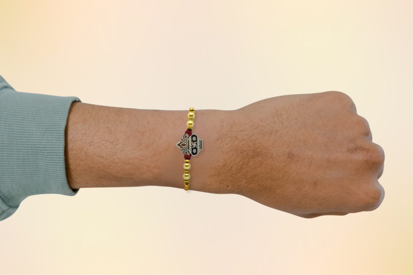 Silver Kalash Rakhi