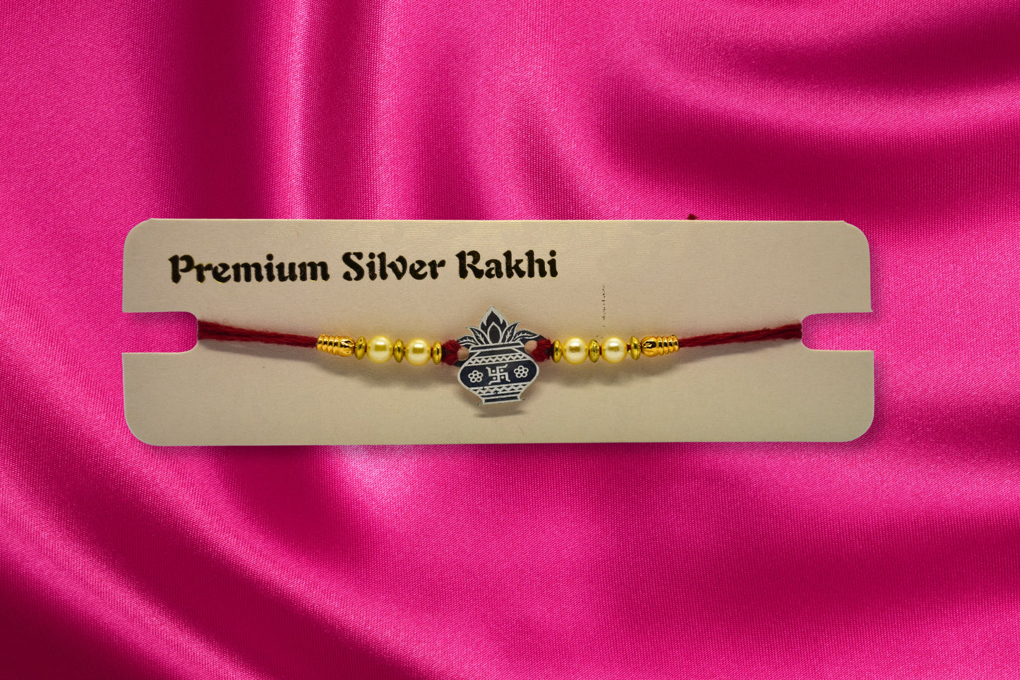 Silver Kalash Rakhi
