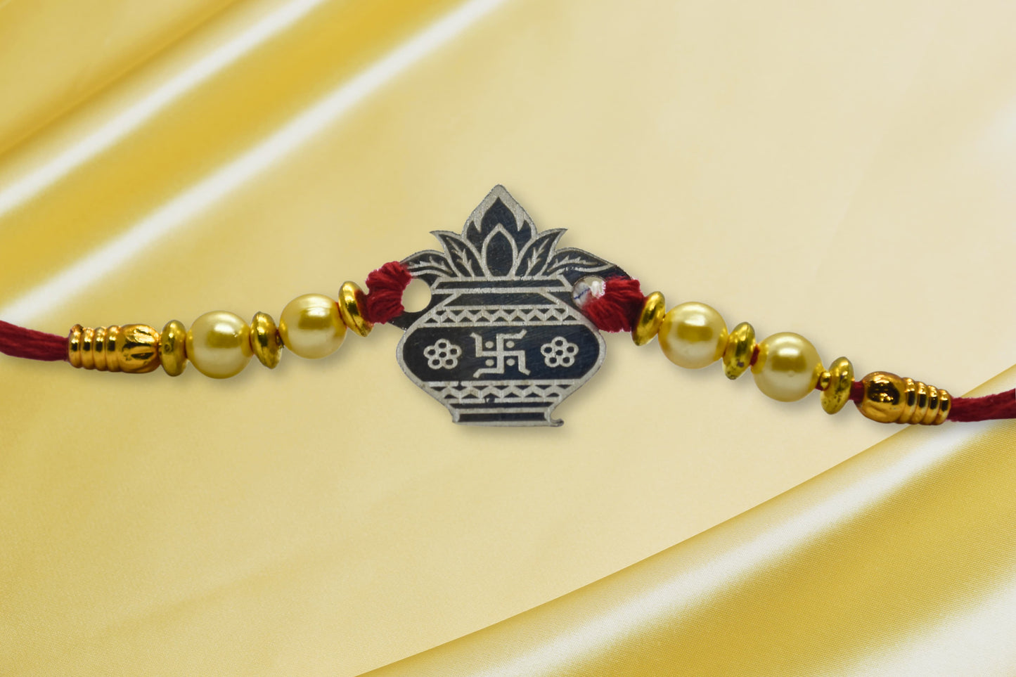 Silver Kalash Rakhi