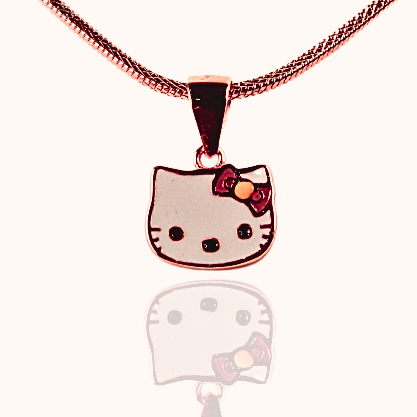 Kitty Charm Rose Gold Pendant