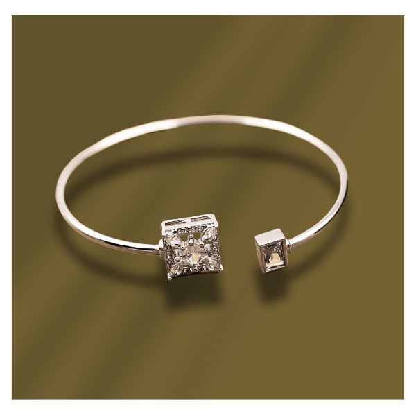 Square With Stone Kada Bracelet