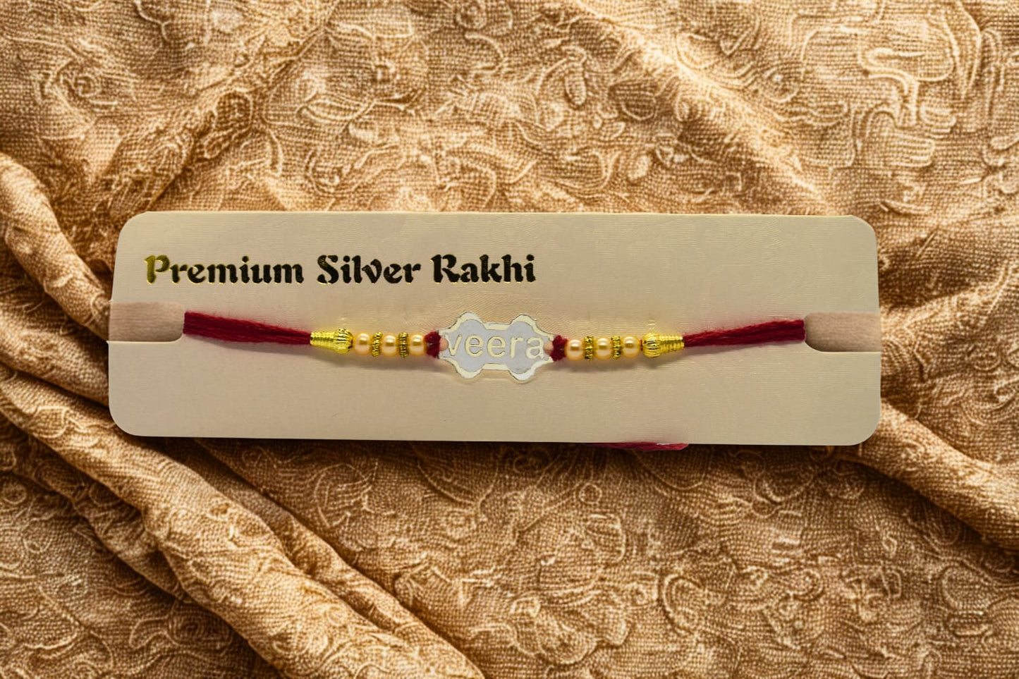 Veera Premium Silver Rakhi