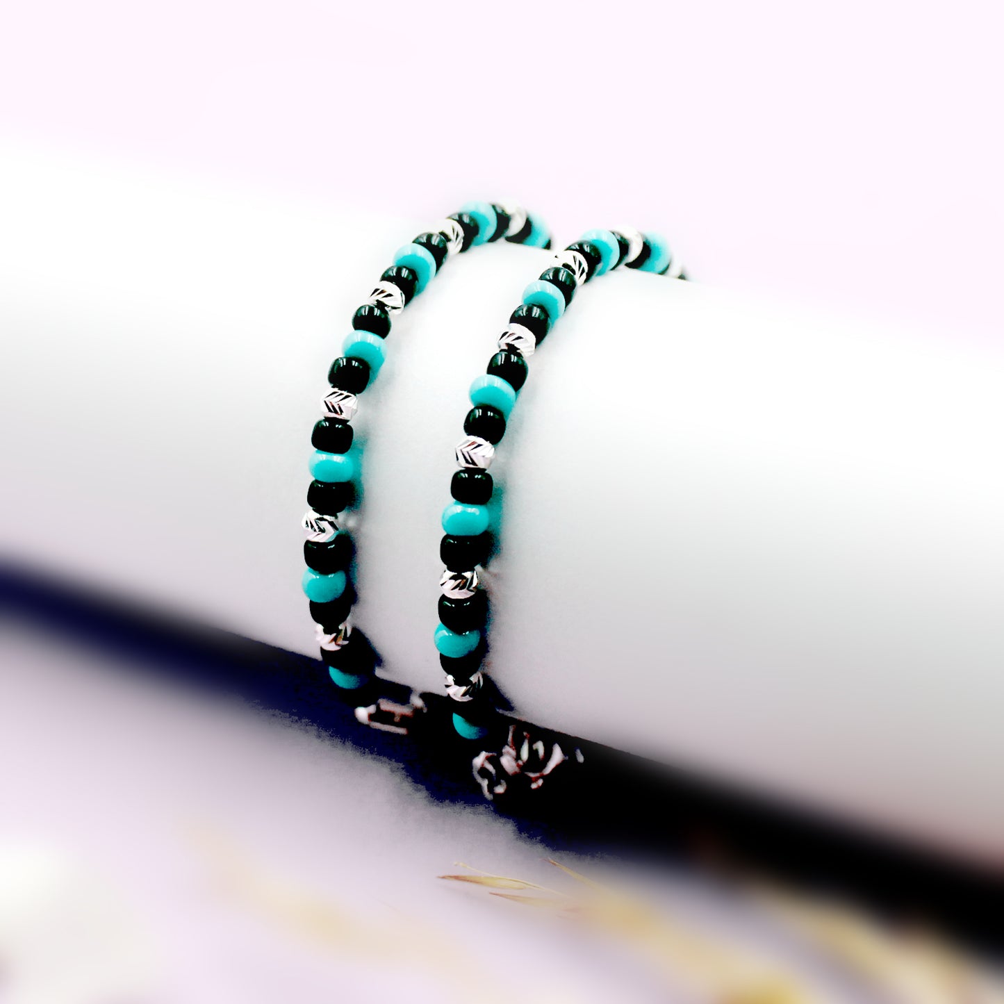 Blue And Black Beads