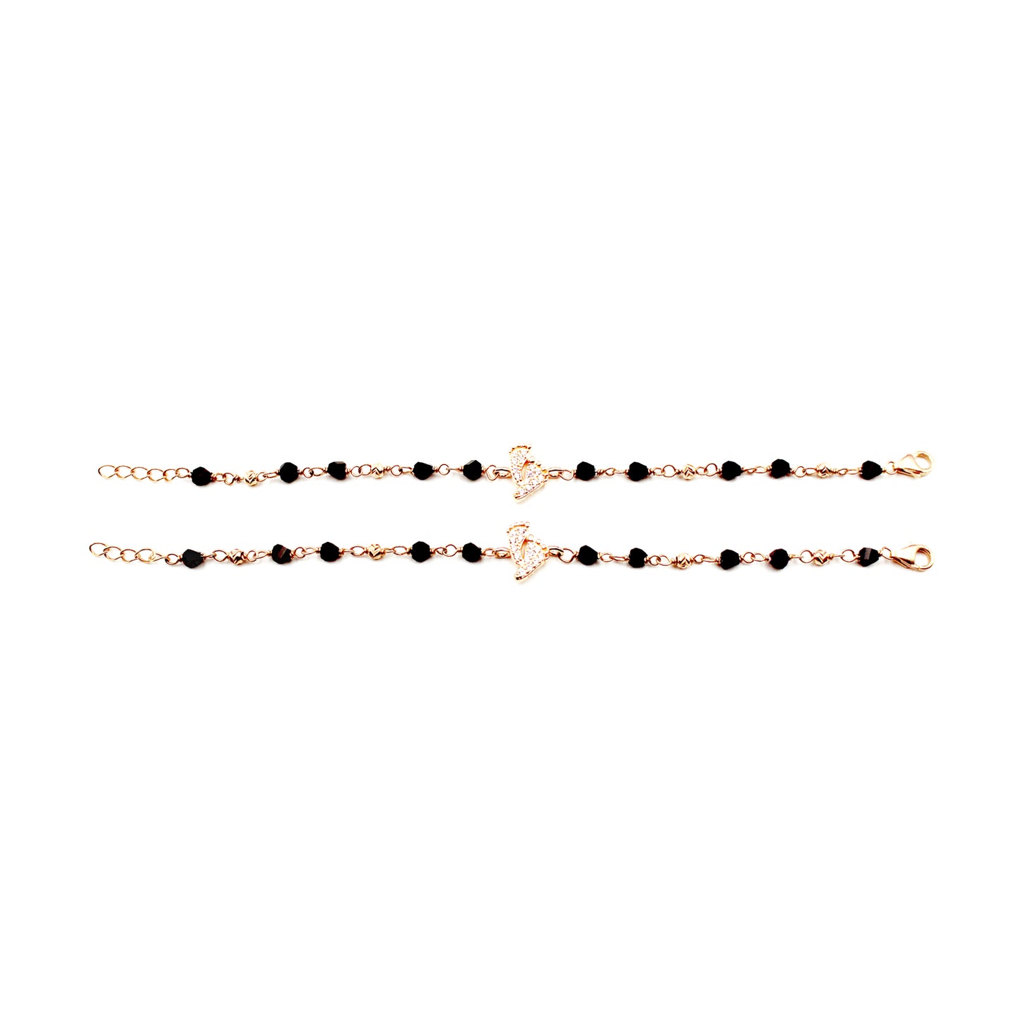 Rose Gold Delicate Baby Feet Bracelet