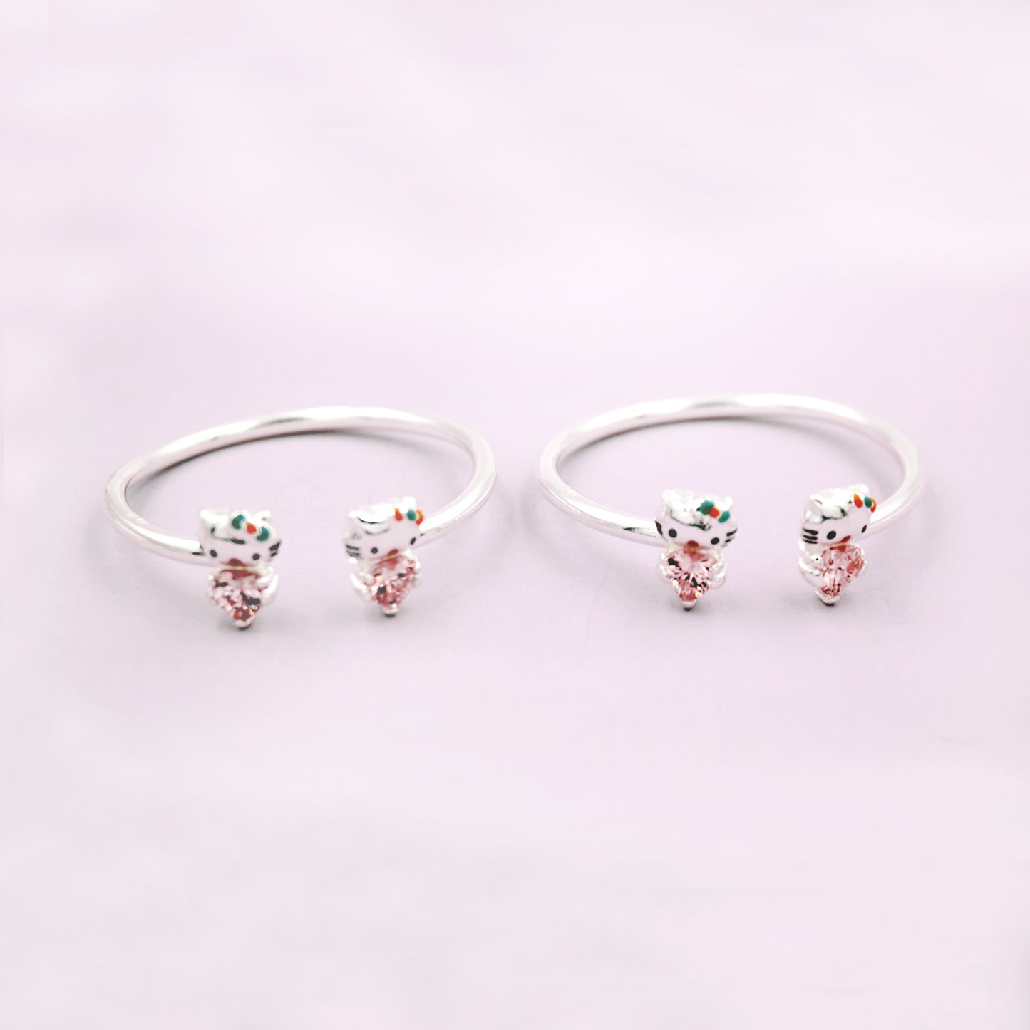 Pink Stone Kitty Kada