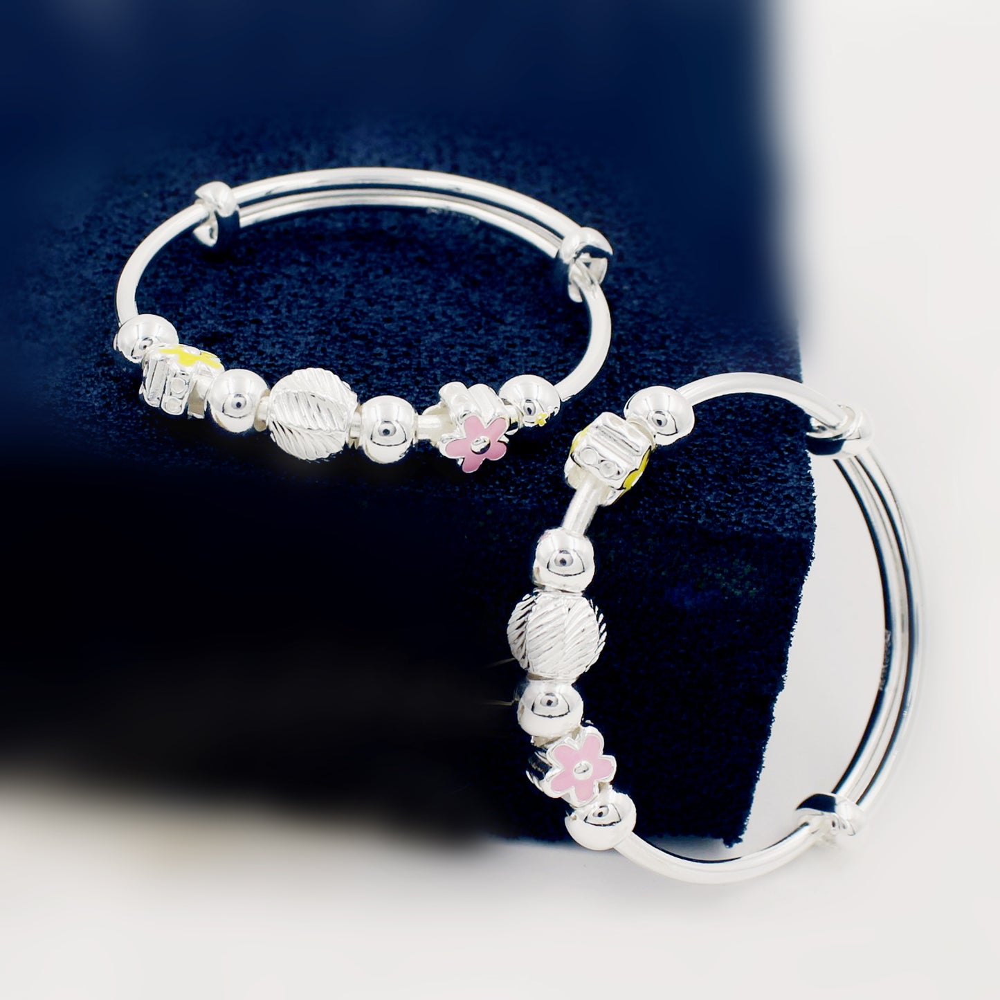 Ball Beads With Flower Kada