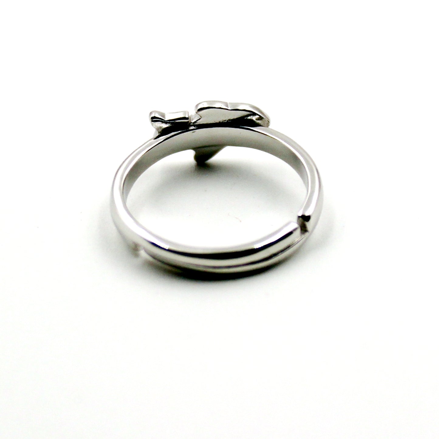 Silver Cute Airplane Rings