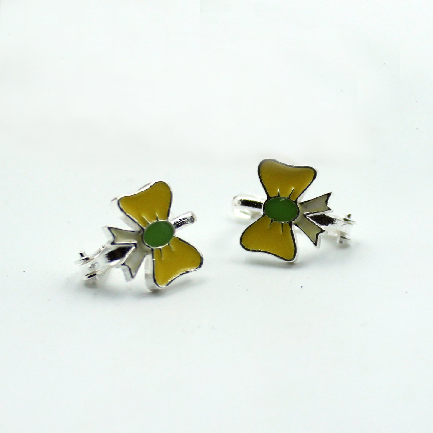 Silver Yellow Ribbon Tops