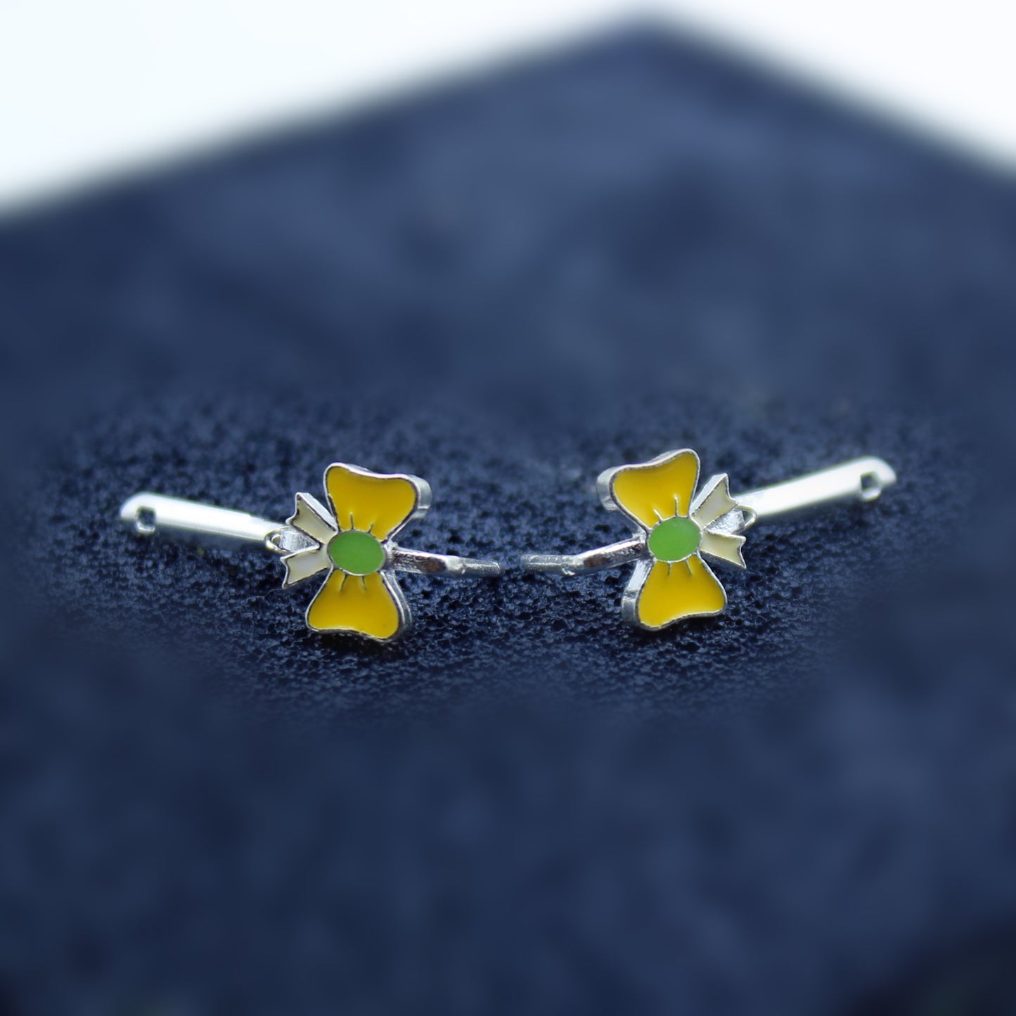Silver Yellow Ribbon Tops