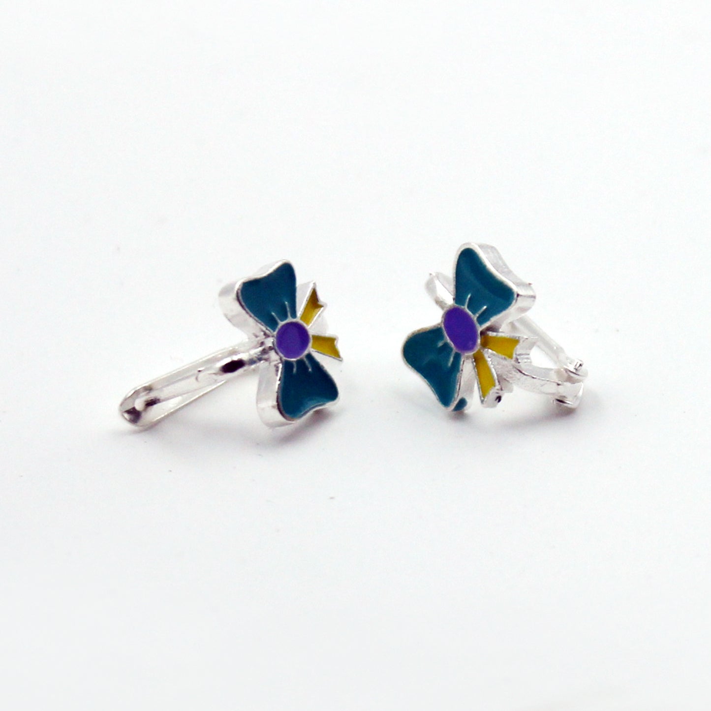 Silver Blue Ribbon Tops