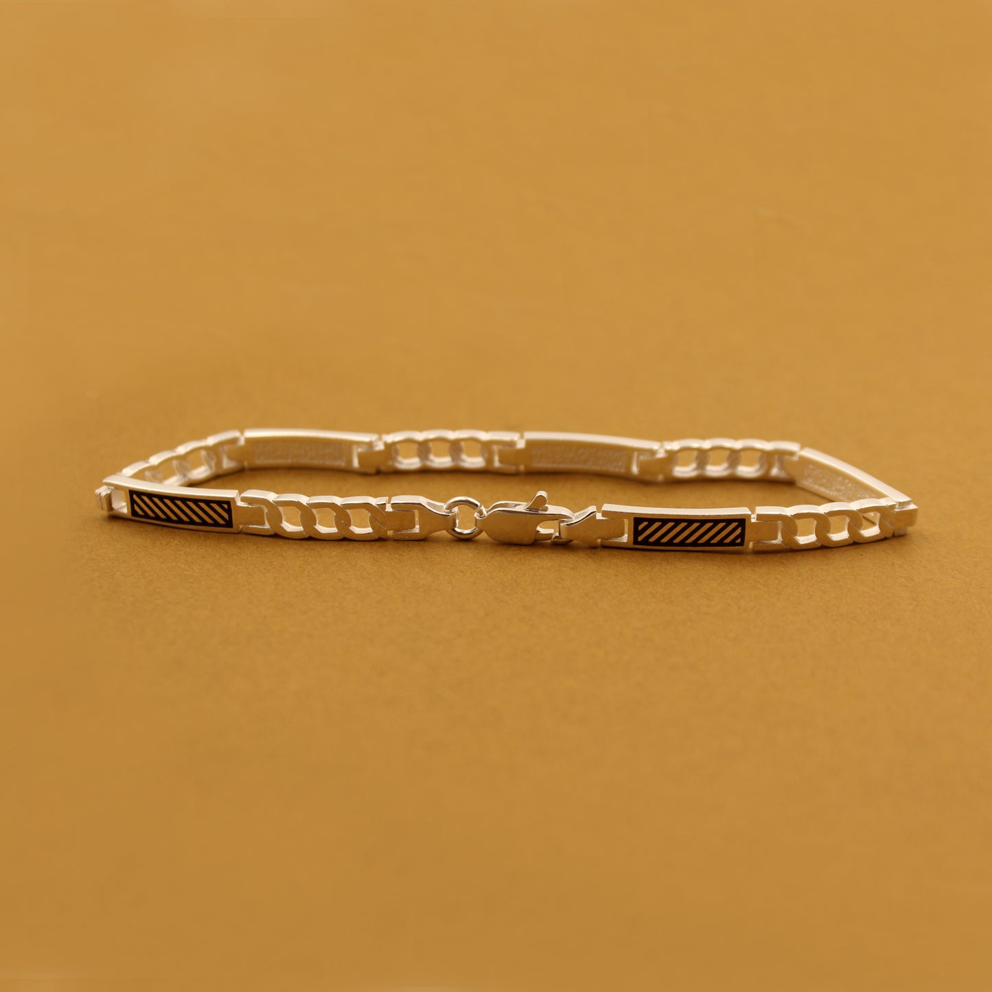 Textura Silver Link Bracelet