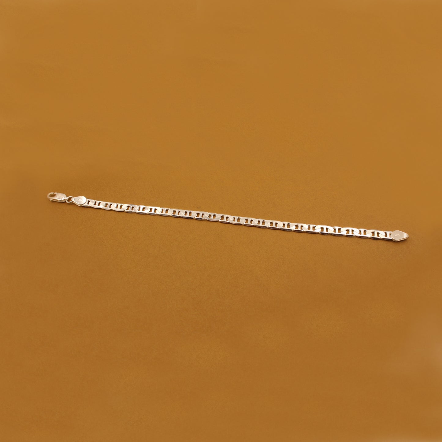 Bold Curb Link Silver Bracelet