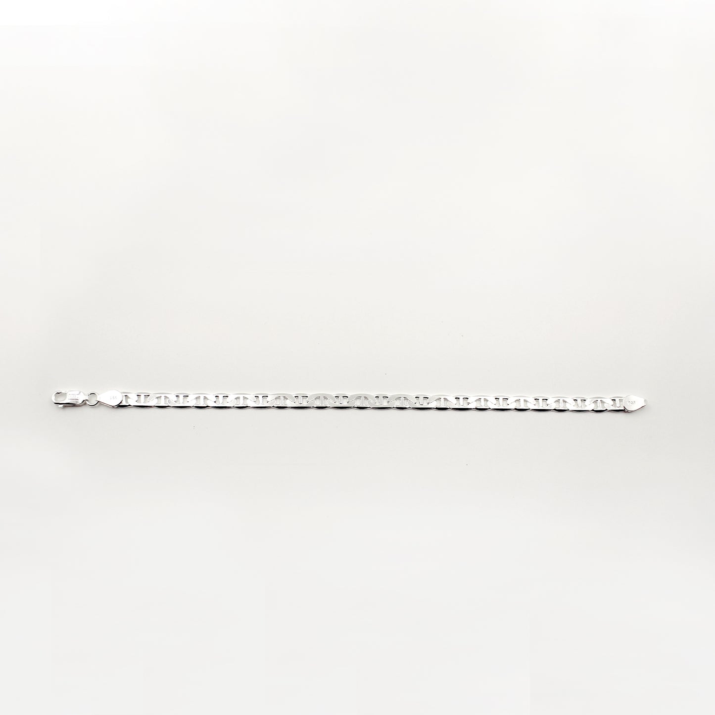 Bold Curb Link Silver Bracelet