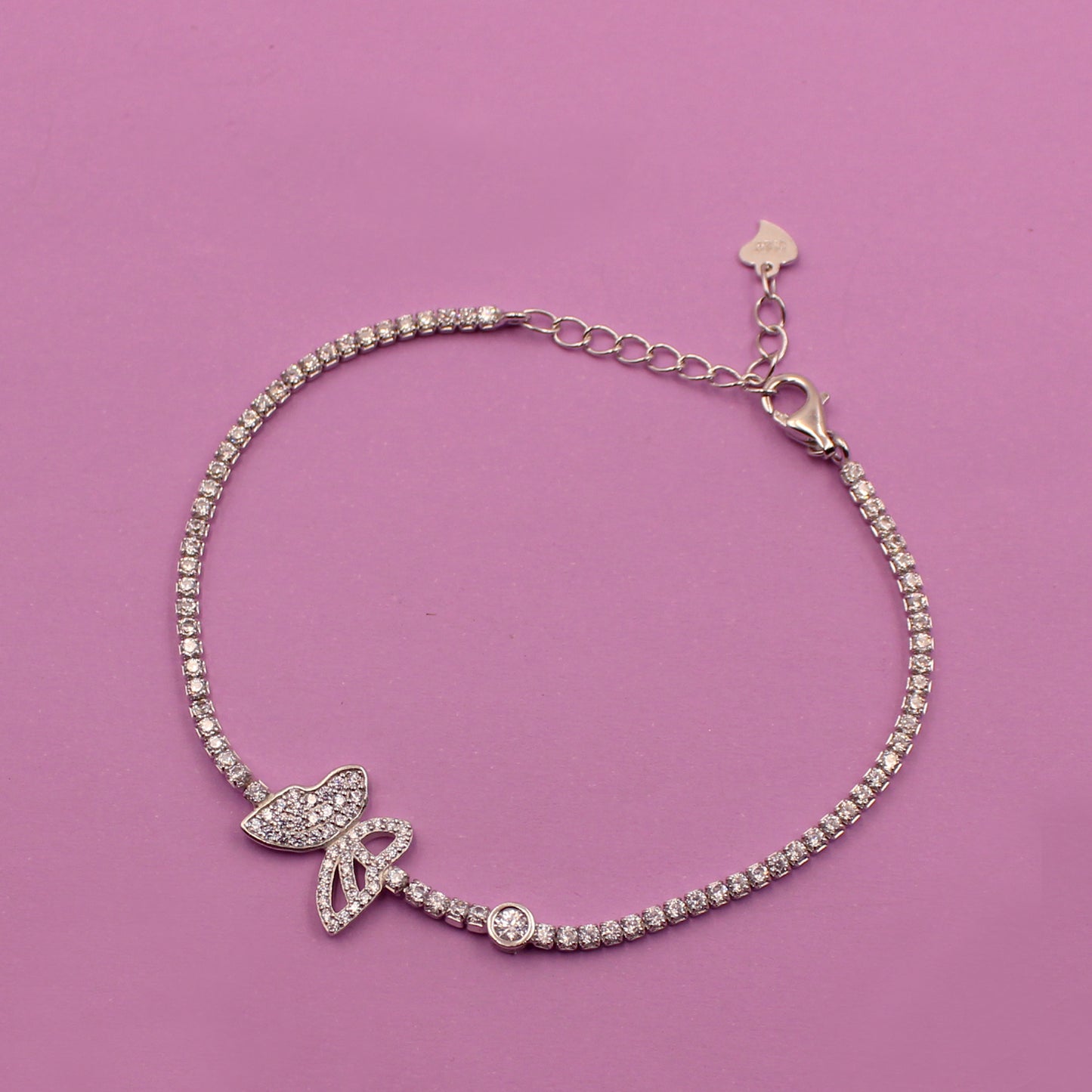 Silver Stunning Butterfly Bracelet