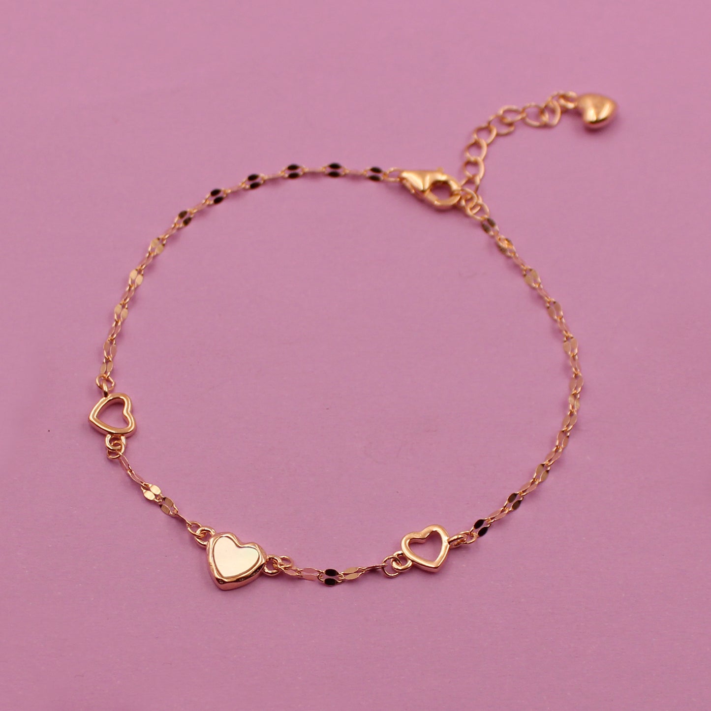 Shimmering Heart Bracelat