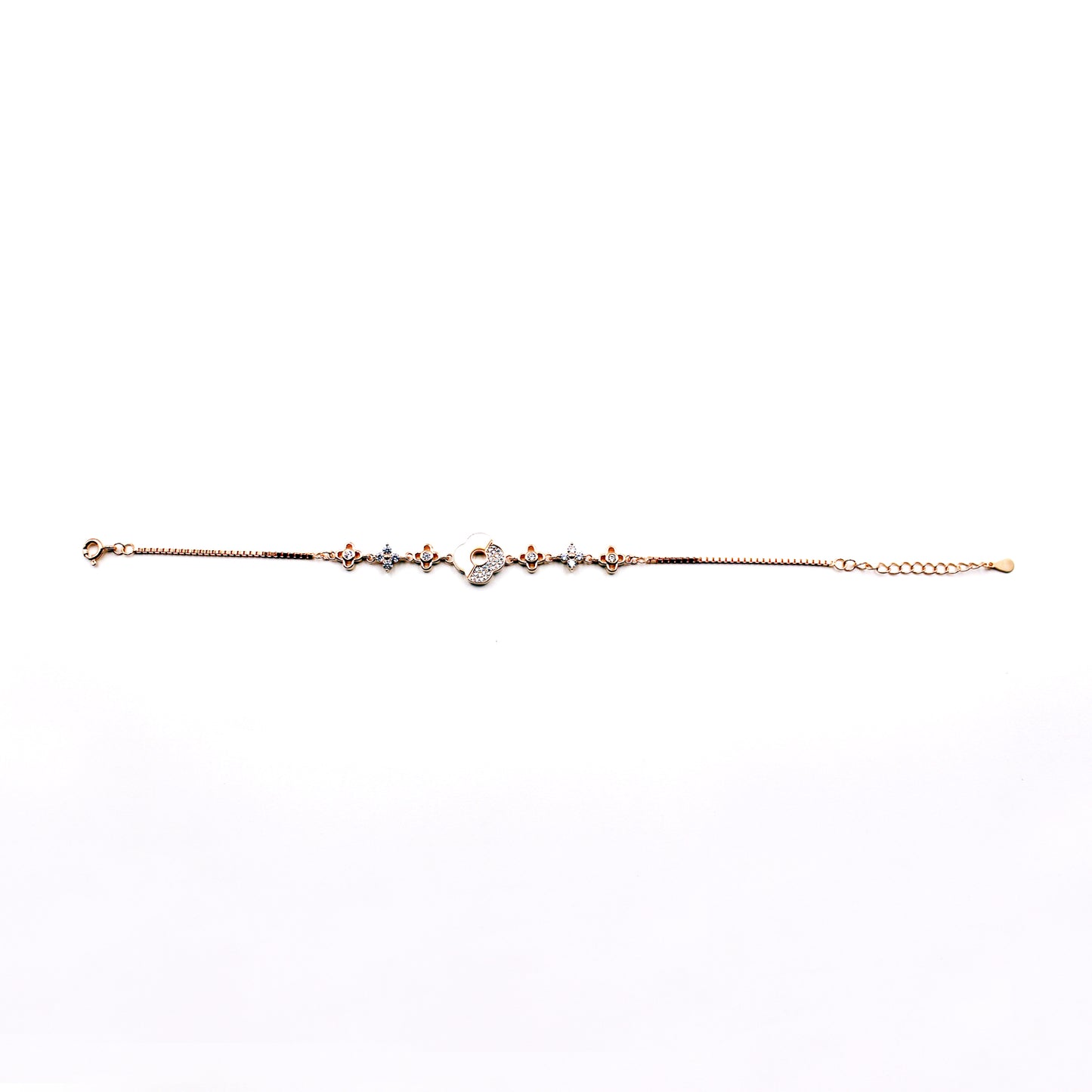 Rose Gold Unique Flower Bracelet