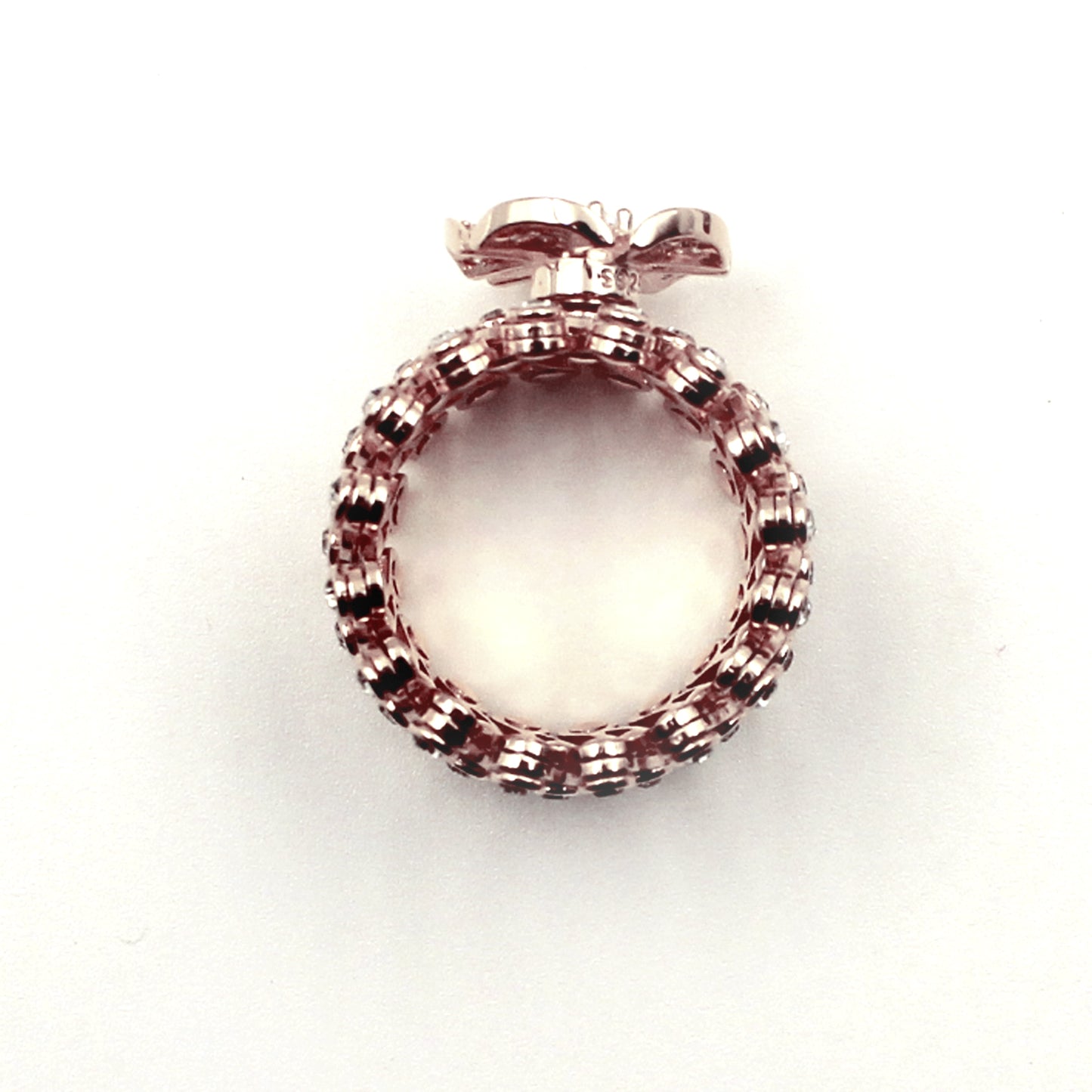 Supple Bracelet With Stone Flower