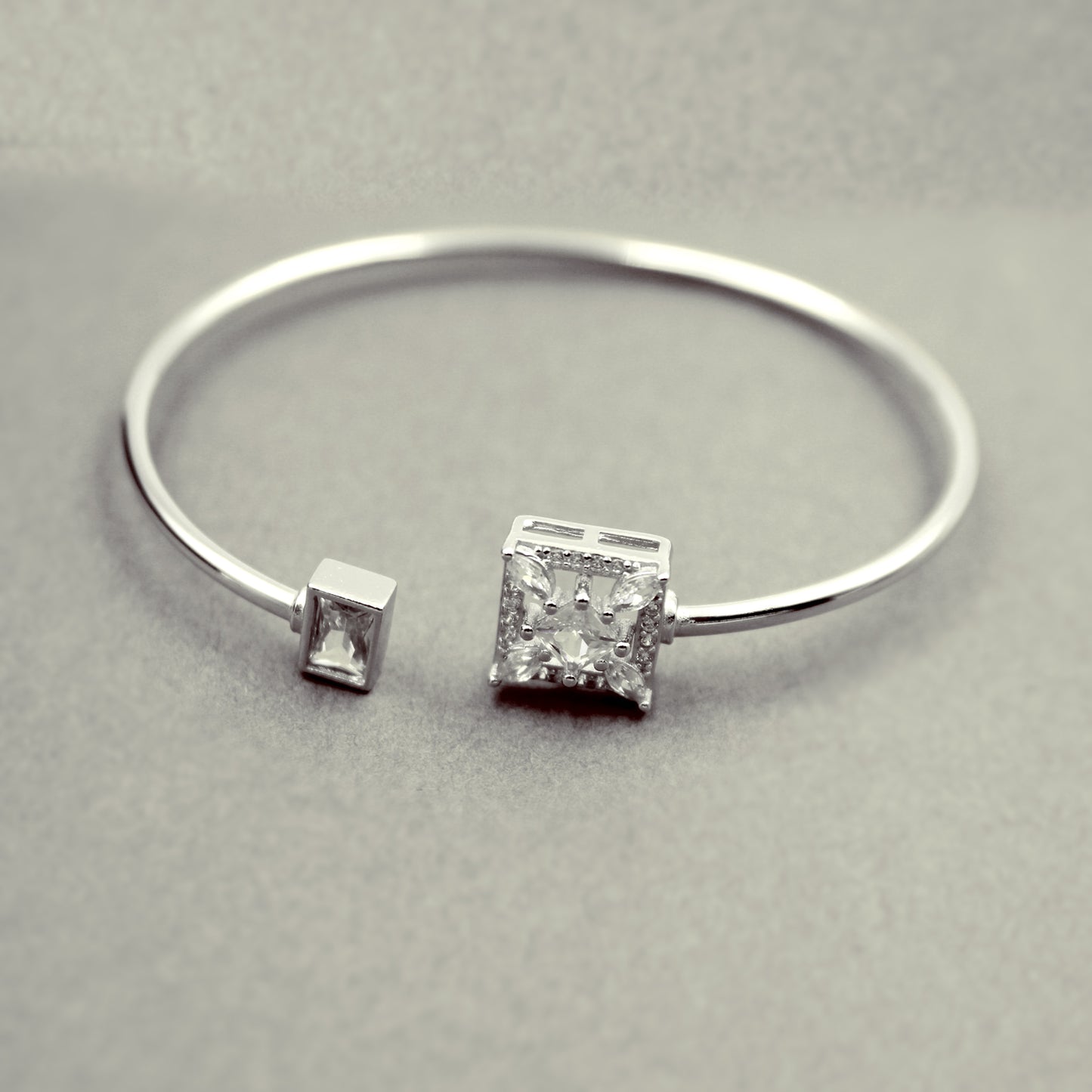 Square With Stone Kada Bracelet