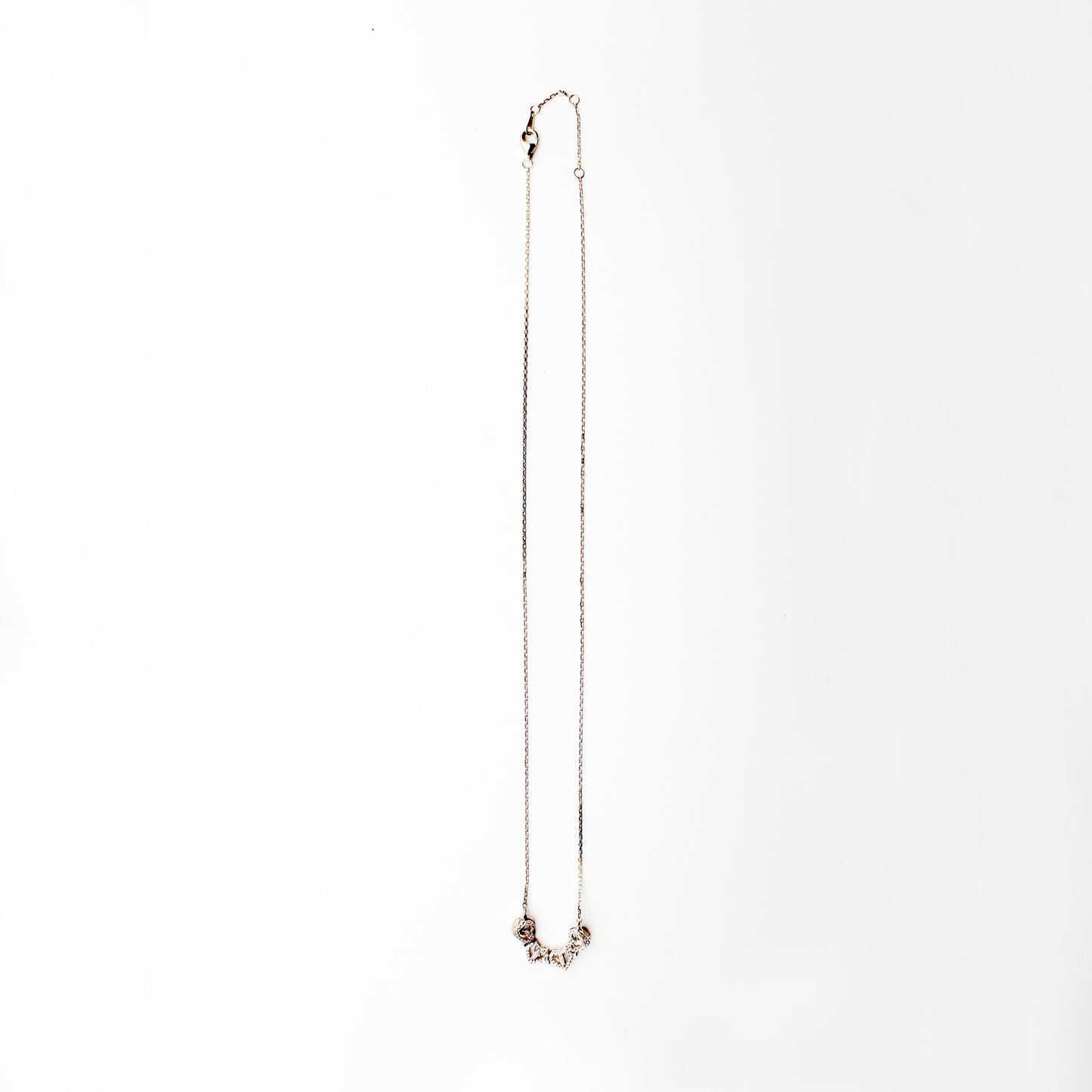 Silver Clover Heart Convertible Necklace