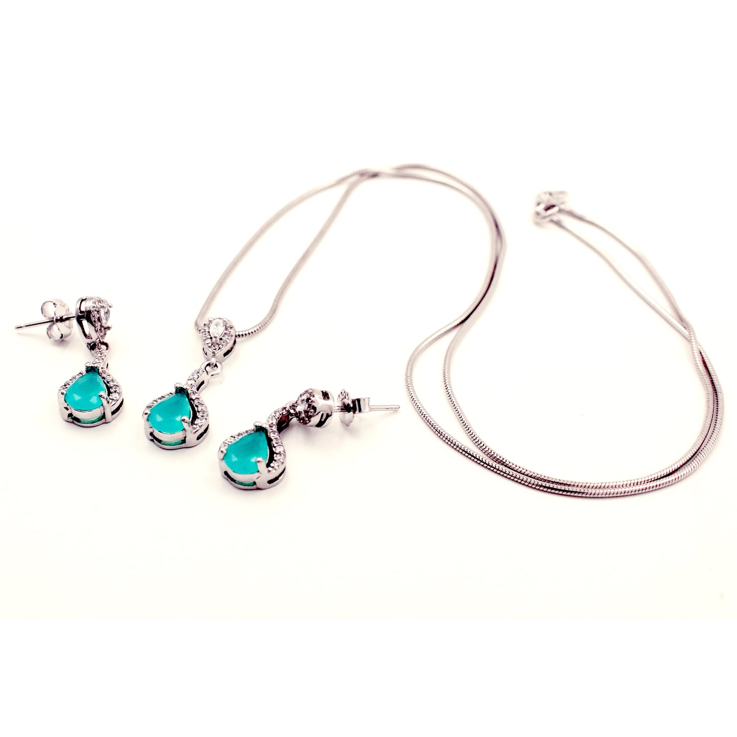 Silver Aqua Falling Dew Set