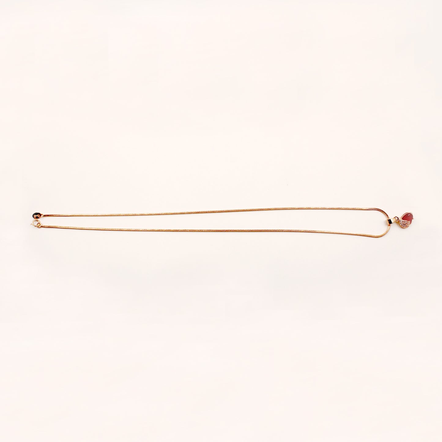 Rose Gold Minimal Leaf Set