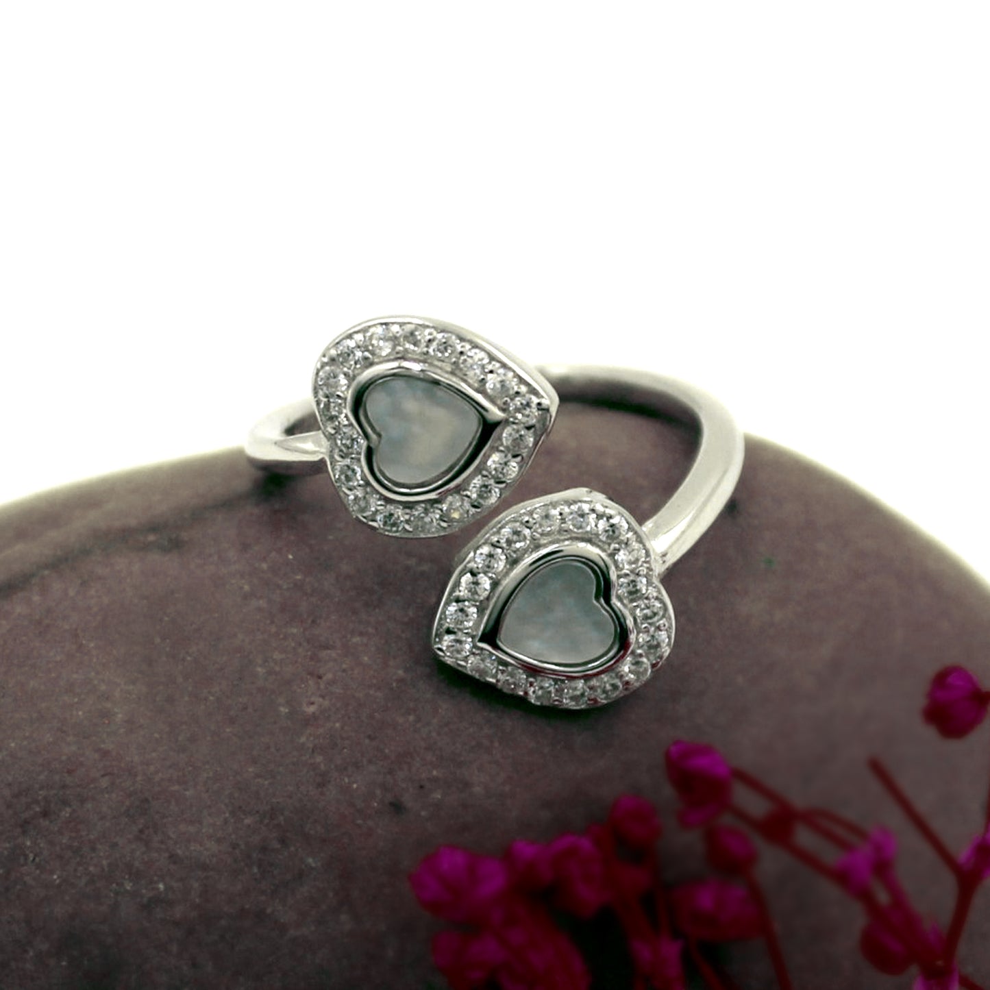 Silver Heart And Soul Ring