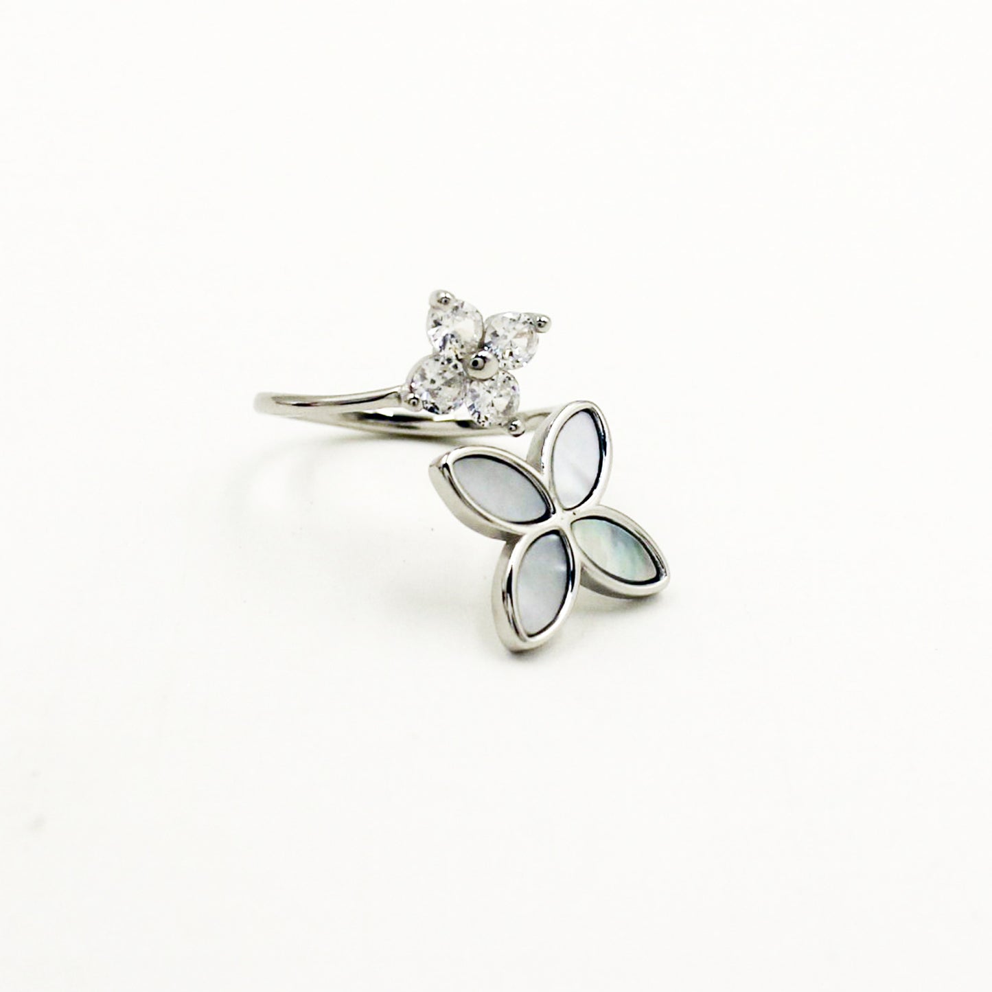 Silver Swish Of Shine Ring