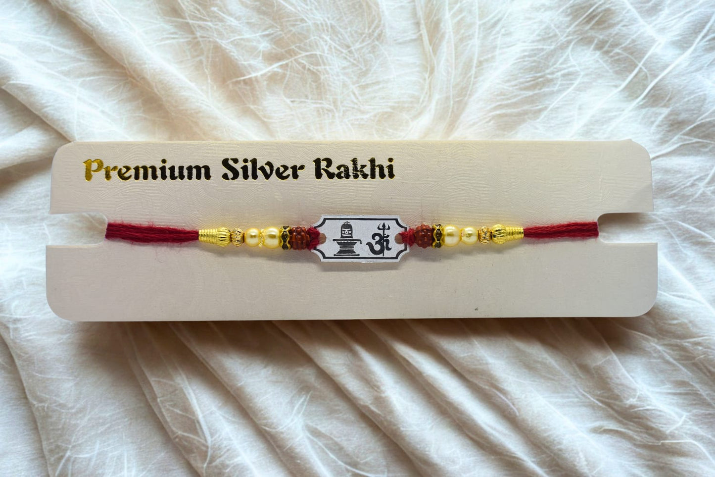 Shiv - Om Silver Rakhi