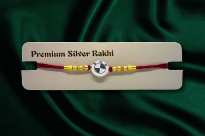 BMW Style Silver Rakhi