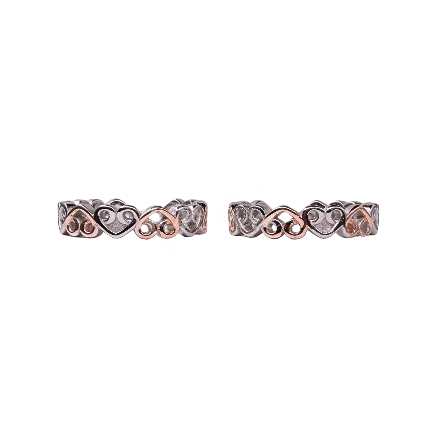 ORHU JEWEL 925 Sterling Silver Hallmarked Toe Ring for Women | Adjustable Designer Bichiya | Dual Tone Floral Engraved Open Band Toe Ring | Traditional & Daily Wear Foot Jewelry (Beaded Floral Rose Gold Toe Ring)
