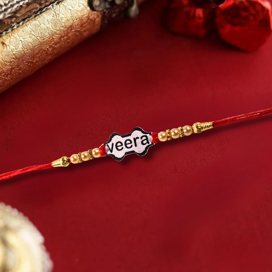 Veera Premium Silver Rakhi