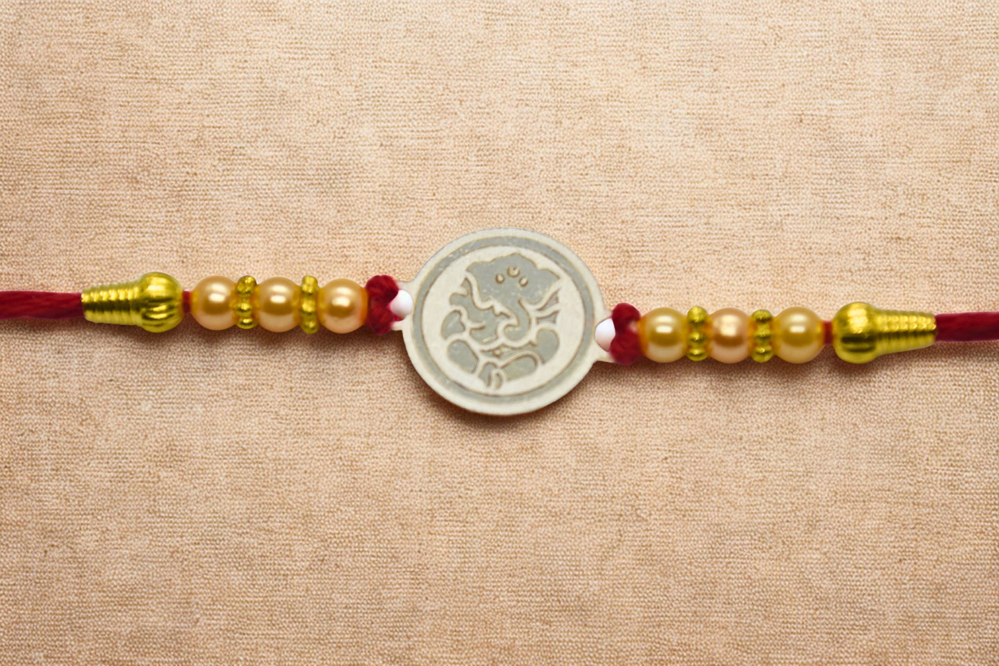 Silver Ganesh Blessing Rakhi