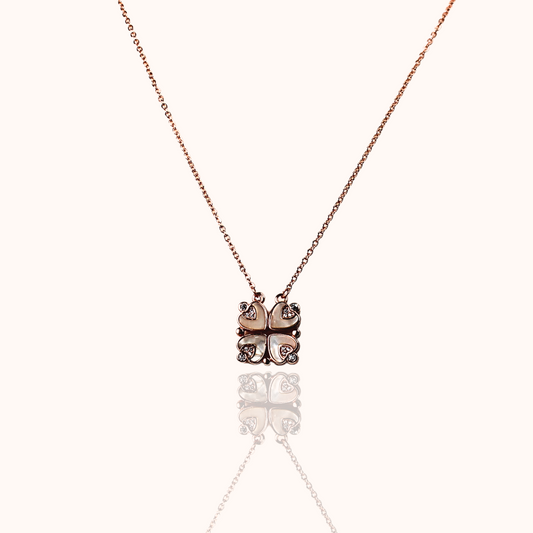 Rose Gold Clover Convertible Necklace