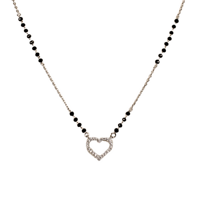 Stone Heart Shape Mangalsutra