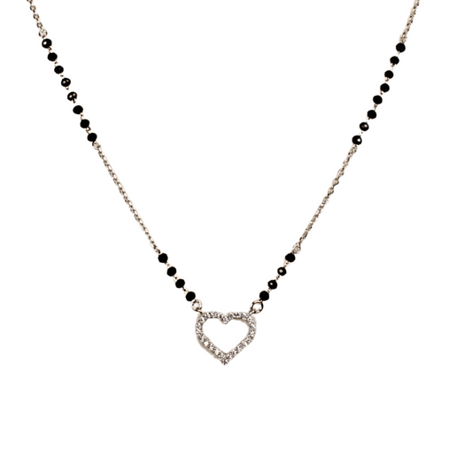 Stone Heart Shape Mangalsutra