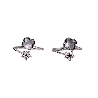 ORHU JEWEL 925 Hallmarked Sterling Silver Geometric Toe Ring for Women | Minimal Diamond Shape Adjustable Toe Ring | Elegant Daily Wear Foot Jewelry