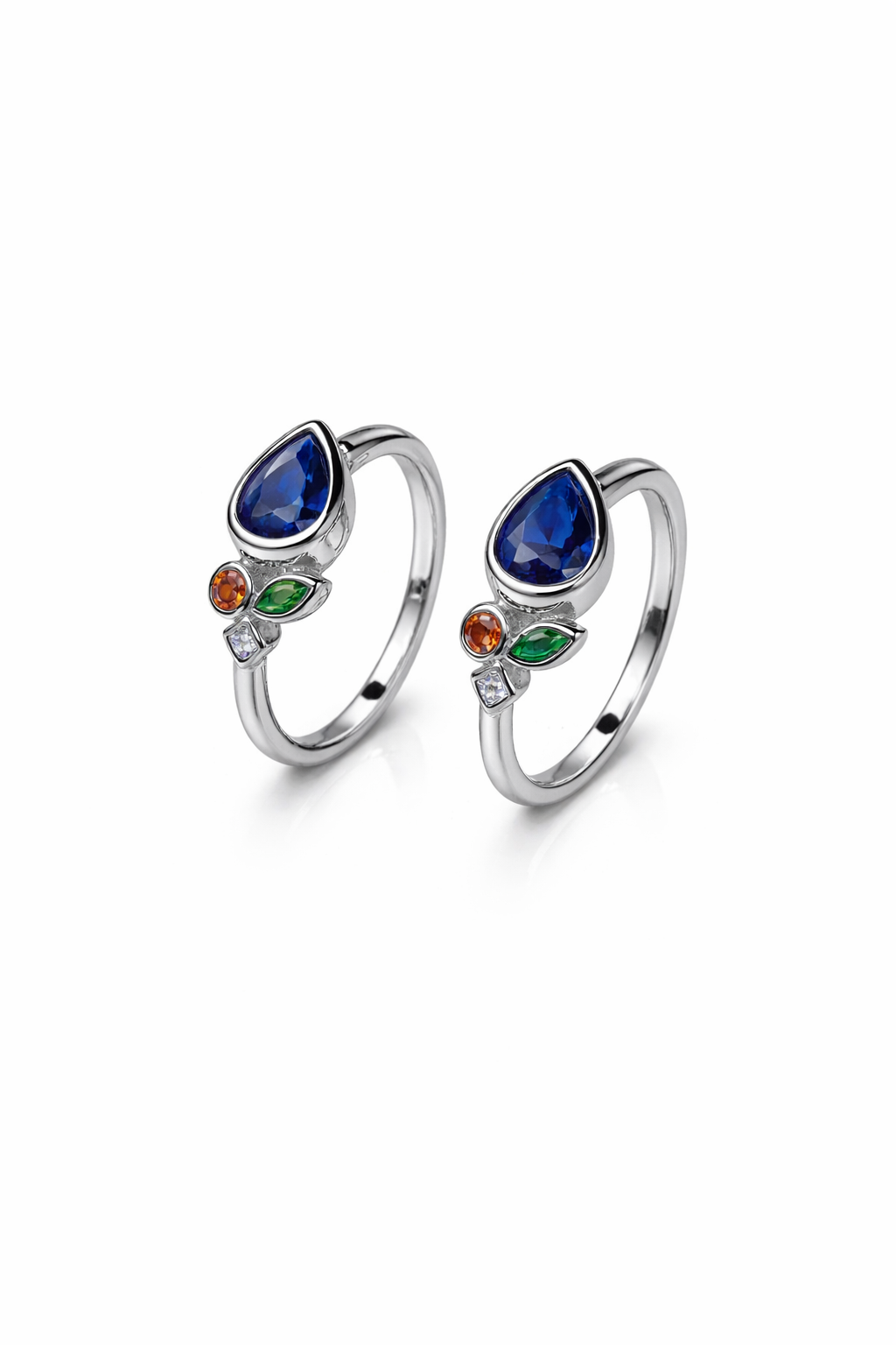Orhu Jewel 925 Hallmarked Sterling Silver Adjustable Toe Ring for Women Stone Elegant Open Band Minimalist Foot Toe RingRing