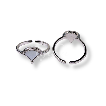 925 Hallmarked Sterling Silver Geometric Toe Ring for Women | Minimal Diamond Shape Adjustable Toe Ring | Elegant Daily Wear Foot Jewelry by Orhu Jewel