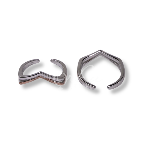 ORHU JEWEL 925 Sterling Silver Hallmarked Toe Ring for Women | Adjustable Designer Bichiya | Dual Tone  Engraved Open Band Toe Ring | Traditional & Daily Wear Foot Jewelry