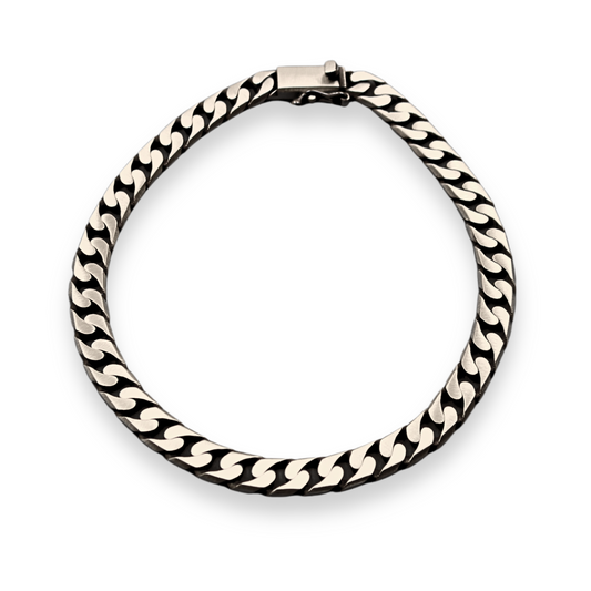 Classic Cuban Link Silver Bracelet