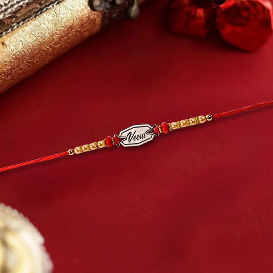 Golden Veera Thread Rakhi