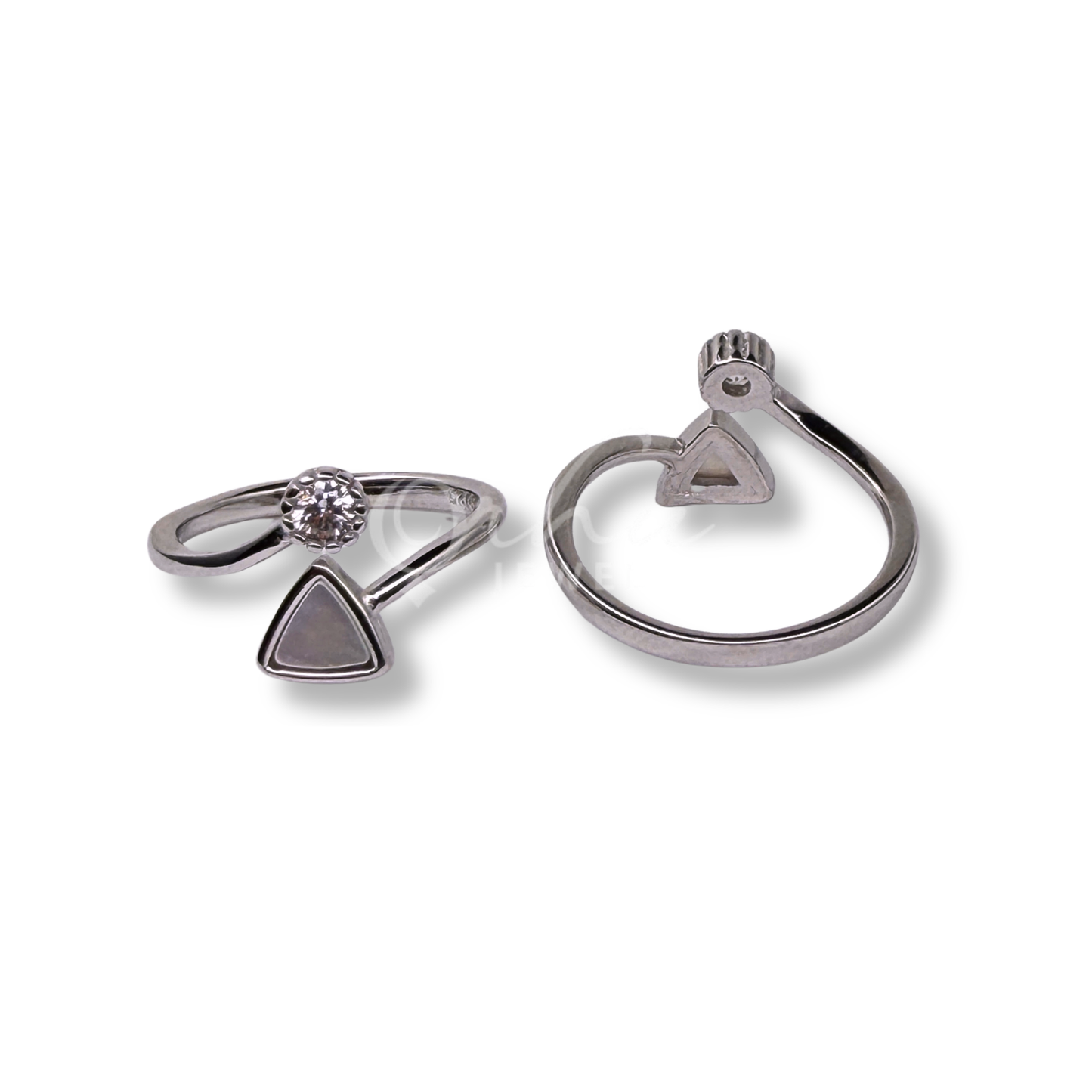 925 Hallmarked Sterling Silver Geometric Toe Ring for Women adjustable bichiya