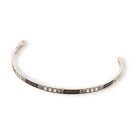 Textura Silver Link Bracelet