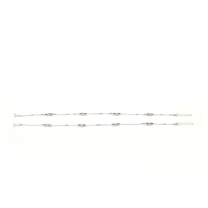 Silver Stunning Ball Beads Anklet